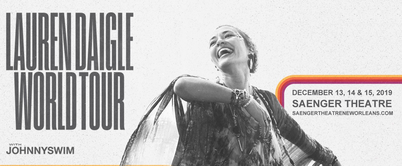 Lauren Daigle Tickets 15th December Saenger Theatre in New Orleans